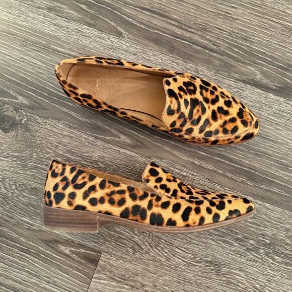 Madewell Frances Leopard Calf Hair  Loafer - Picture 1 of 6